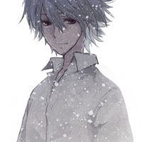 Pictures of anime male heads showing coldness