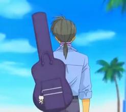 A more literary avatar picture of a boy playing guitar