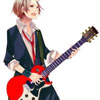 A more literary avatar picture of a boy playing guitar