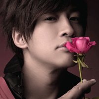 A complete collection of QQ avatar pictures of boys holding roses in hand