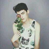 A complete collection of QQ avatar pictures of boys holding roses in hand