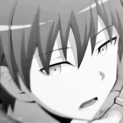 QQ avatar boy cold sad domineering anime black and white high definition pictures