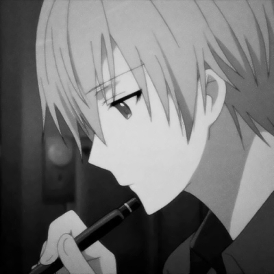 QQ avatar boy cold sad domineering anime black and white high definition pictures