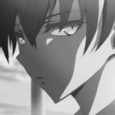 QQ avatar boy cold sad domineering anime black and white high definition pictures