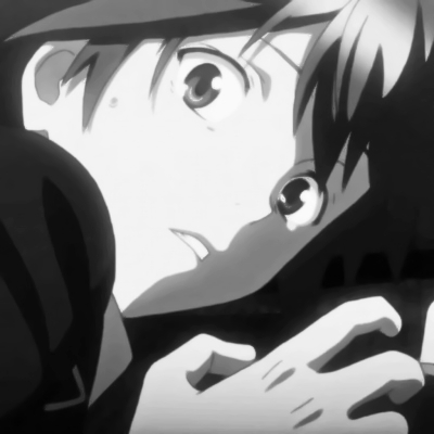 QQ avatar boy cold sad domineering anime black and white high definition pictures