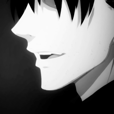 QQ avatar boy cold sad domineering anime black and white high definition pictures