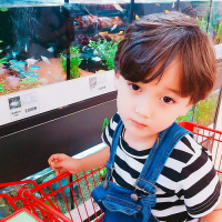 Real and handsome WeChat avatar little boy picture