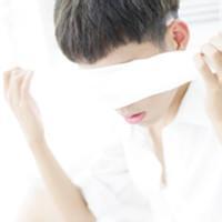 Super artistic avatar picture of a boy with white cloth covering his eyes