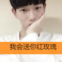 QQ avatar boy with words handsome and super domineering picture