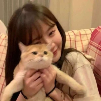 Beautiful ins pictures of girls holding cats