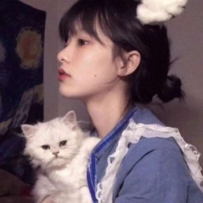 Beautiful ins pictures of girls holding cats