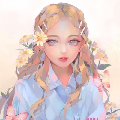 2021最火女生头像彩绘图片