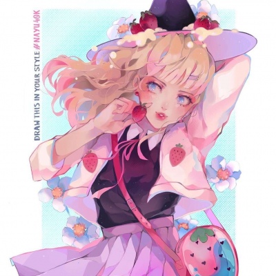 2021最火女生头像彩绘图片