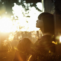 Beautiful sunset artistic conception qq avatar girl picture