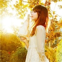 Beautiful sunset artistic conception qq avatar girl picture