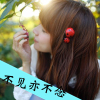 Very sad QQ avatar girl with words picture