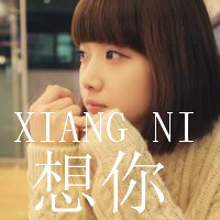 Very sad QQ avatar girl with words picture