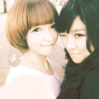 QQ girls sister avatar two people one picture