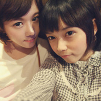 QQ girls sister avatar two people one picture