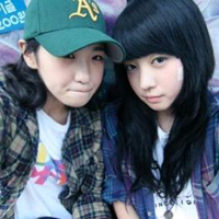 QQ girls sister avatar two people one picture