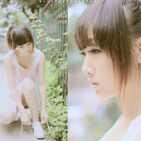 The qq avatar of the beautiful forest girl is fresh, natural and beautiful