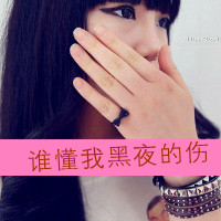 QQ avatar girl sad picture with words