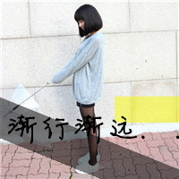 QQ avatar girl sad picture with words