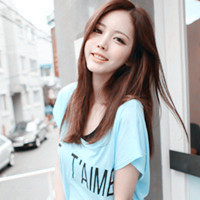 Fresh and beautiful light blue QQ avatar girl pictures