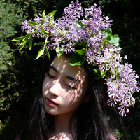 Beautiful little fresh avatar pictures of girls with beautiful flowers on their heads