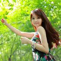 High-definition and good-looking girls' forest-style aesthetic avatar pictures