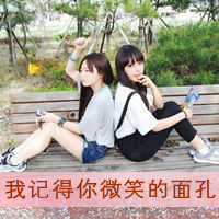 Fresh and good-looking domineering QQ avatars of two besties with words and pictures