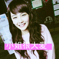 Cool qq avatar pictures of good-looking love girls with words