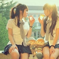 Good-looking QQ avatars, two pictures of best friends and girls