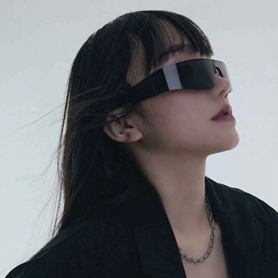 High-definition cool fashionable sunglasses portrait of female head high-definition large picture