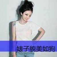 Good-looking QQ Korean girls' avatars and personalized pictures with words