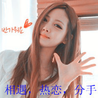 Good-looking QQ Korean girls' avatars and personalized pictures with words