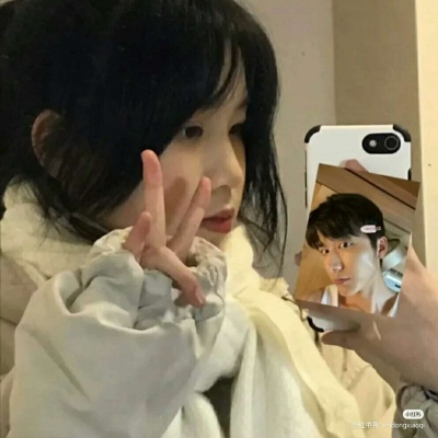 Wechat girl avatar ing style real person picture