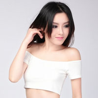 Beautiful off-shoulder sexy and charming girl avatar picture