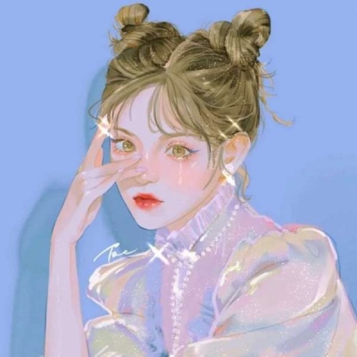 High-definition hand-painted sweet and cool avatar girl pictures