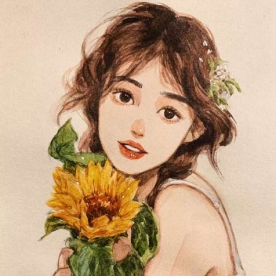 High-definition hand-painted sweet and cool avatar girl pictures