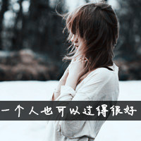 Sad non-mainstream pictures of girls with qq avatar and words