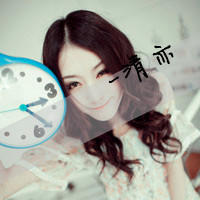 QQ avatar girl's avatar with words