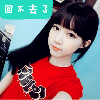 Simple and cute qq avatar girl with words