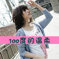 Simple and cute qq avatar girl with words