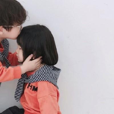 Good-looking couple avatars and children's avatars in high definition. Super cute couple's real-life children's WeChat pictures.