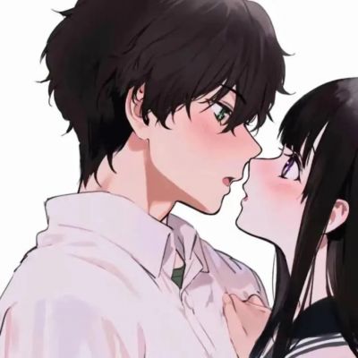 Couple avatar anime love head cute one man and one woman beautiful romantic couple high definition WeChat avatar picture