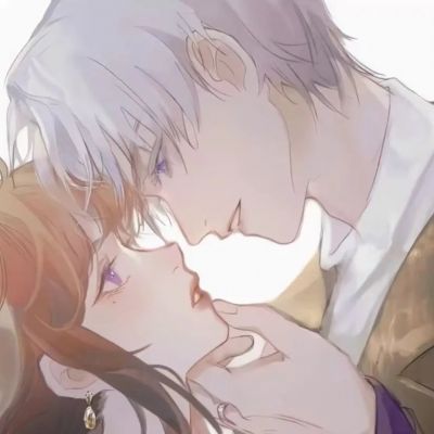 Couple avatar anime love head cute one man and one woman beautiful romantic couple high definition WeChat avatar picture