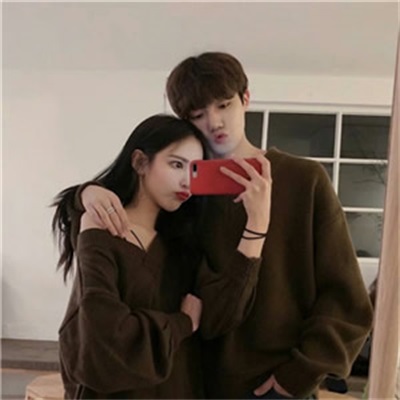 Super sweet couple's avatar, one half real person, trendy and fashionable high-definition WeChat pictures