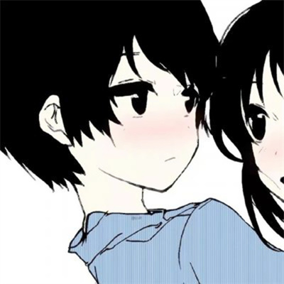 Rare anime couple avatars, one half super intimate, high quality love head matching latest version