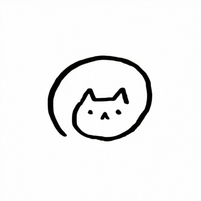 Cute little animals black and white simple drawing avatar pictures for men and women simple avatar small fresh clean lines literary and artistic